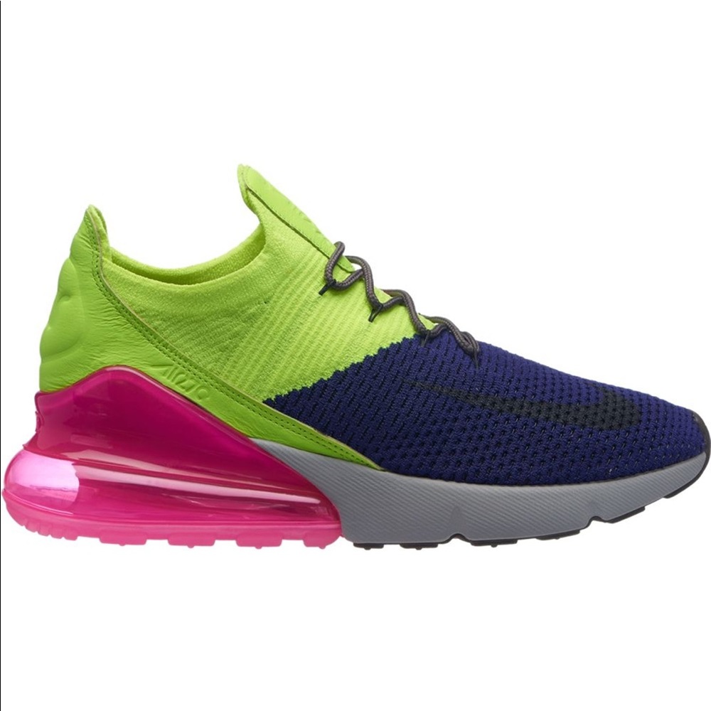 SOLD-Nike Air Max 270 Flyknit Regency Purple Volt